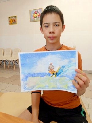 Воспитанник центра помощи детям города Троицка занял 2 место во Всероссийском детском творческом конкурсе рисунков «Эх, прокачу»