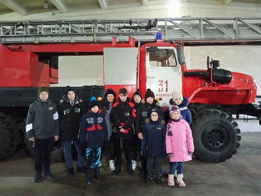 Ребята центра помощи детям города Троицка были приглашены на экскурсию в ПЧ-31