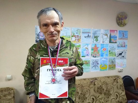 Выставка рисунков инвалида 2 группы Слабуха Ивана