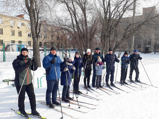 В преддверии Дня защитника Отечества на территории ТАТК ГА прошла лыжная эстафета