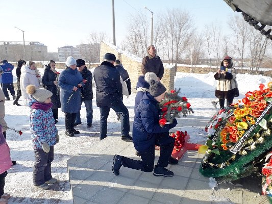 Воспитанники центра помощи детям города Троицка приняли участие в торжественном митинге, посвящённом 34-й годовщине со дня вывода войск из Афганистана